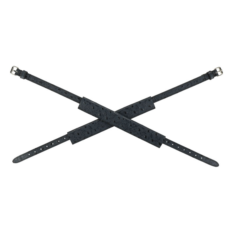 Ostrich Spur Cover & Strap Set — Navy