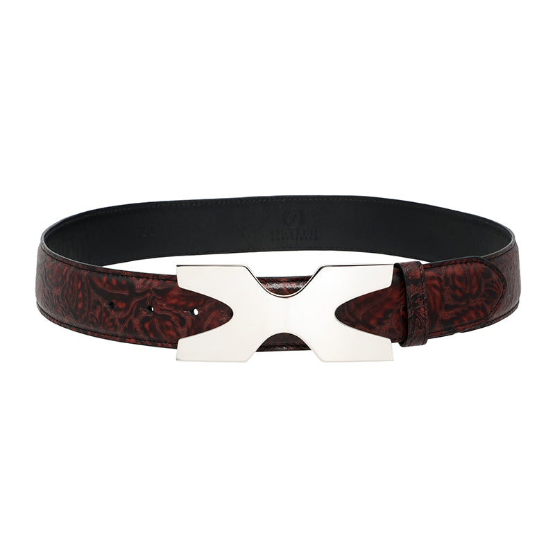 Ostler Equestrian Bordeaux Poppy Belt