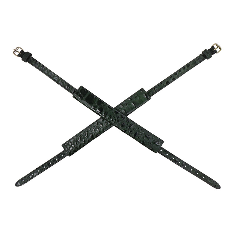 Ostler Equestrian Loden Gator Spur Strap & Cover Set