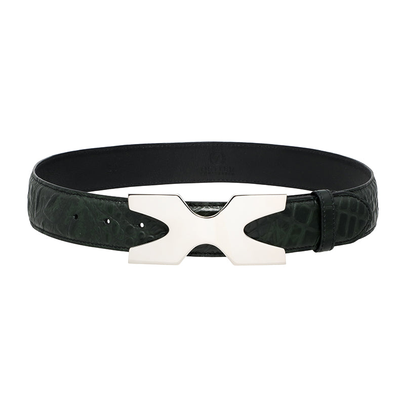 Ostler Equestrian Loden Gator Belt Solo